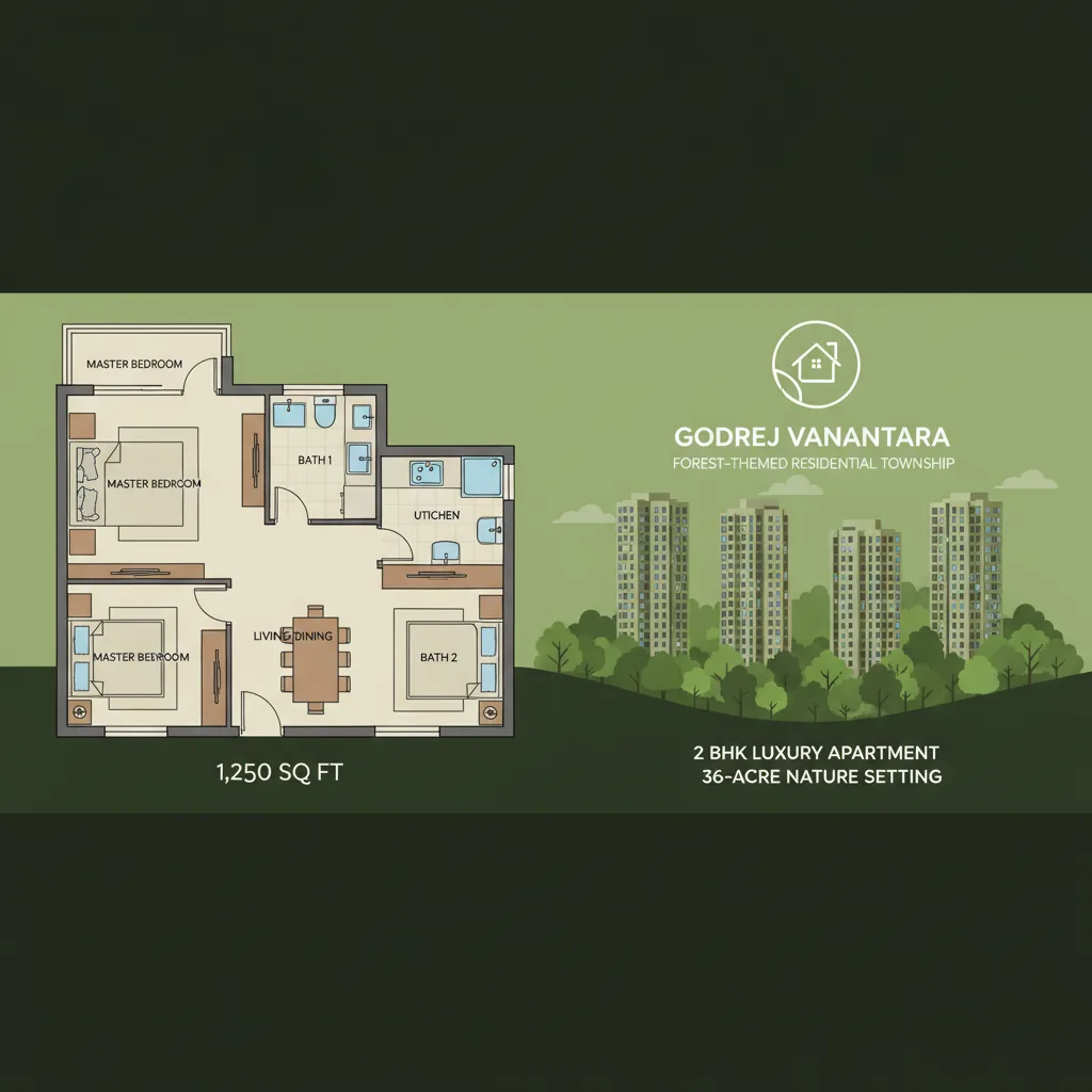 2 BHK Apartments in Godrej Vanantara