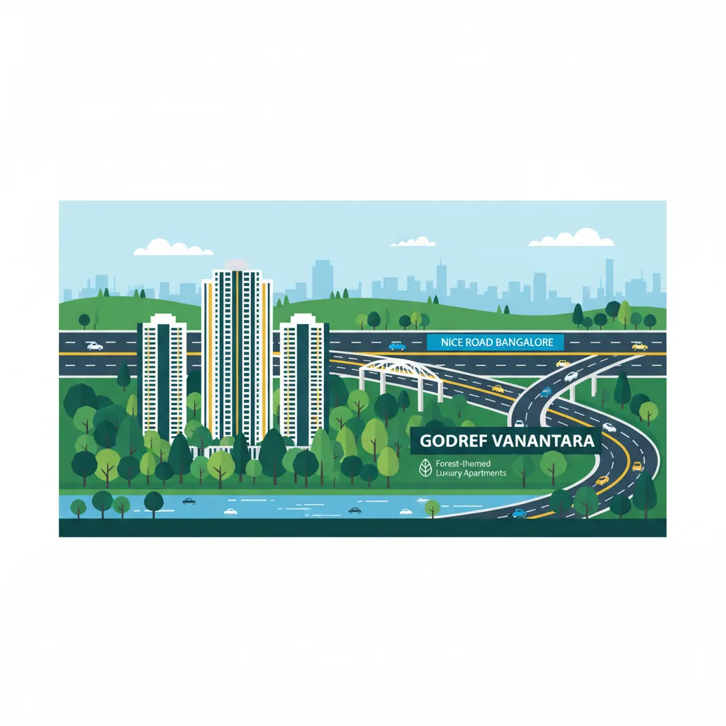 Godrej Vanantara residential township with NICE Road Bangalore highway connectivity
