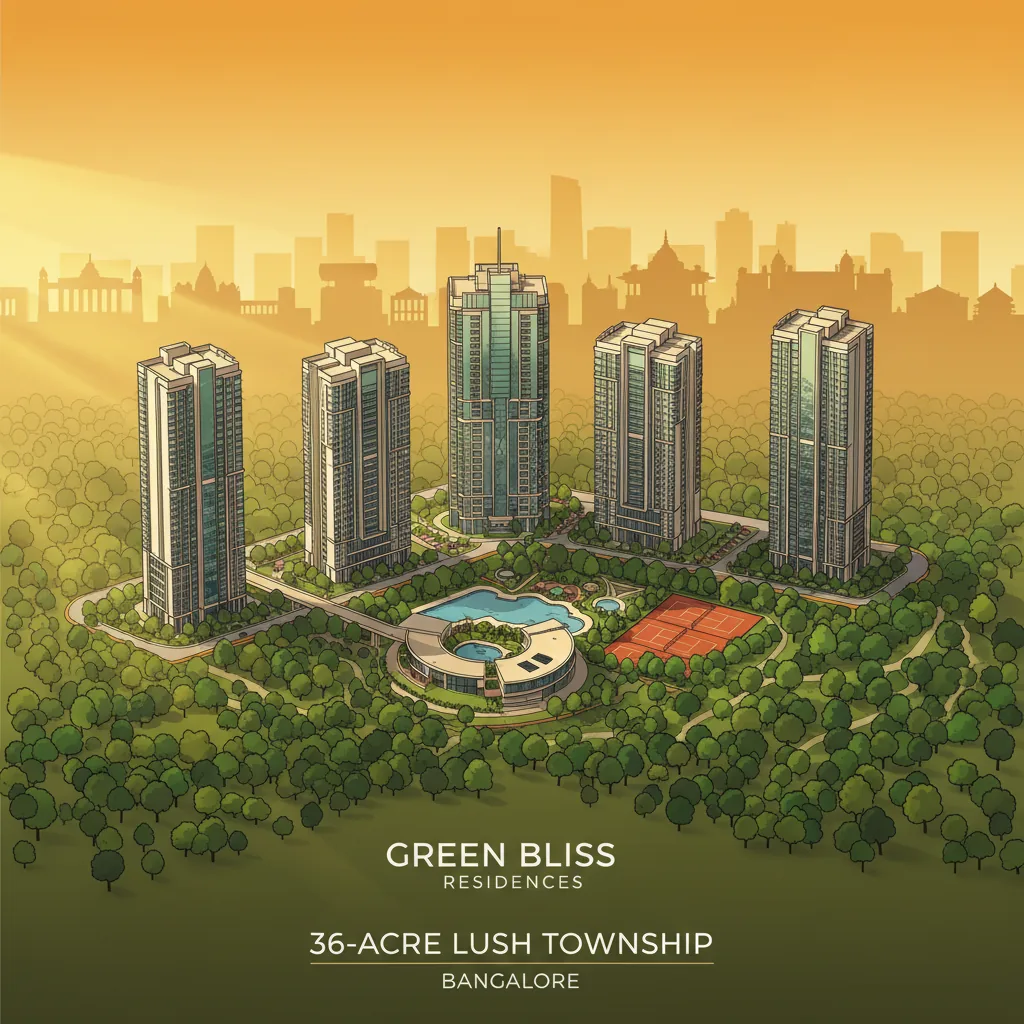 Godrej Vanantara - Modern luxury apartment towers in lush green forest-themed township on Bannerghatta Road