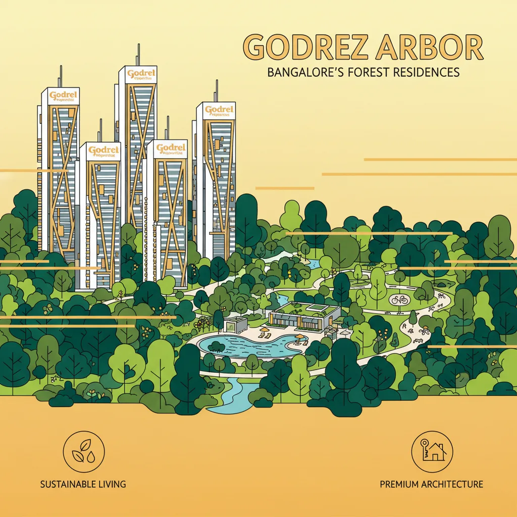 Modern luxury residential township with forest theme and high-rise towers in Bangalore