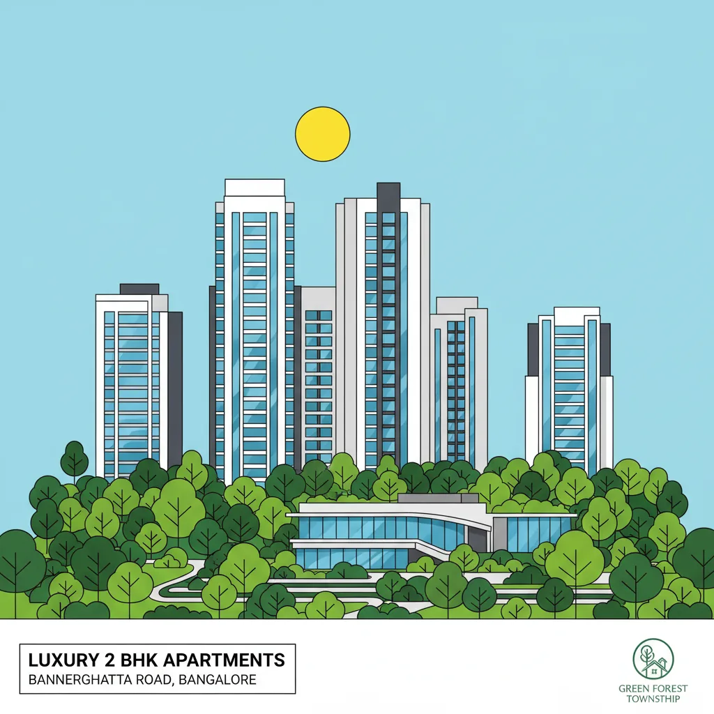 Modern luxury 2 BHK apartments at Godrej Vanantara forest-themed township on Bannerghatta Road, Bangalore