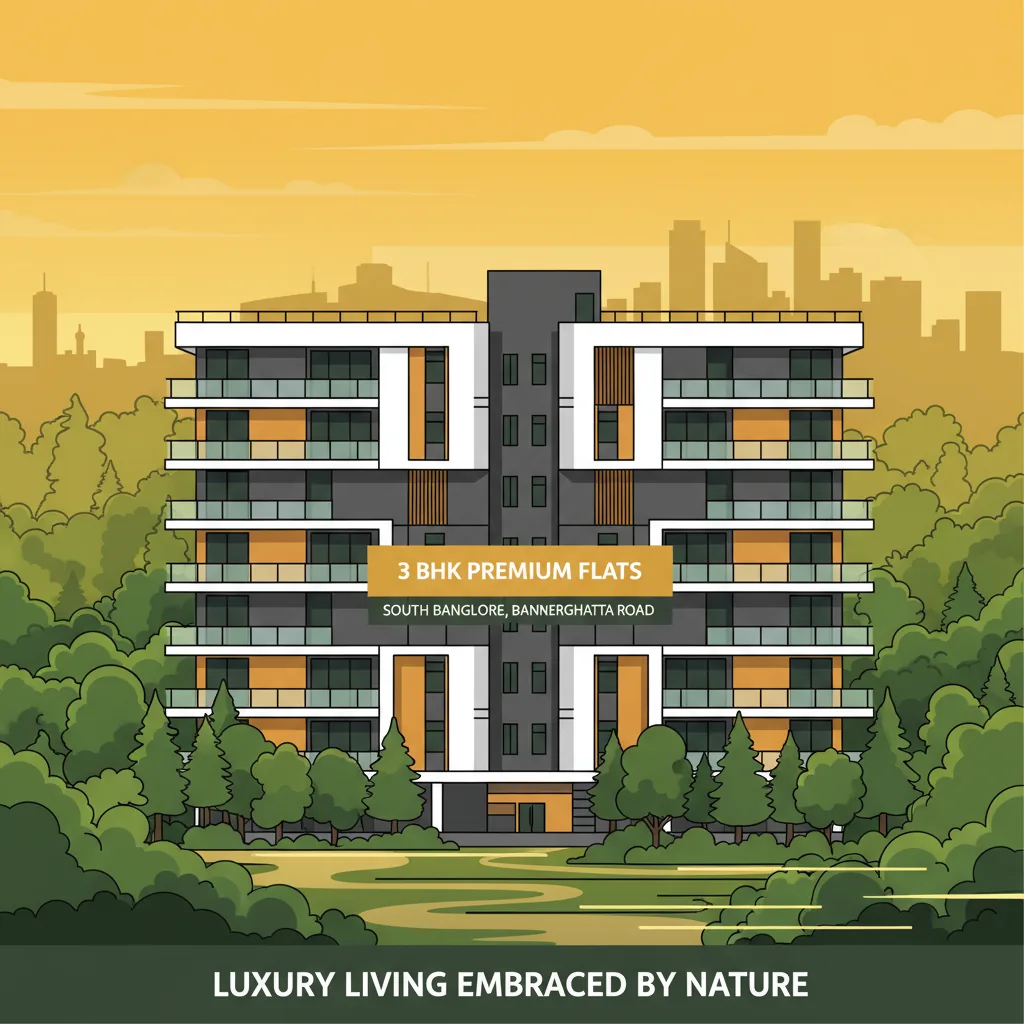 Godrej Vanantara 3 BHK Premium Flats - Modern luxury residential apartments in South Bangalore forest setting