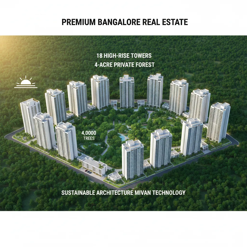 Godrej Vanantara Bangalore New Launch - 36-acre forest-themed luxury residential township with 18 towers and 4-acre private forest