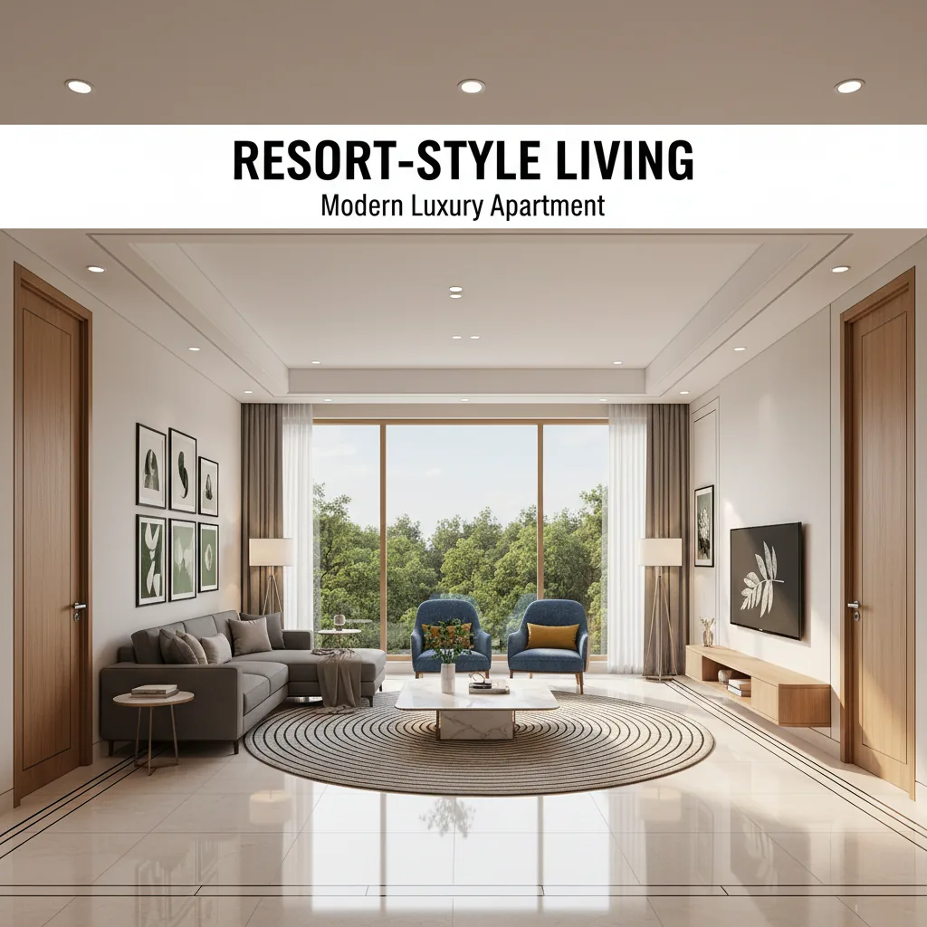 Godrej Vanantara Model Apartments - Modern luxury interior with forest views and premium finishes