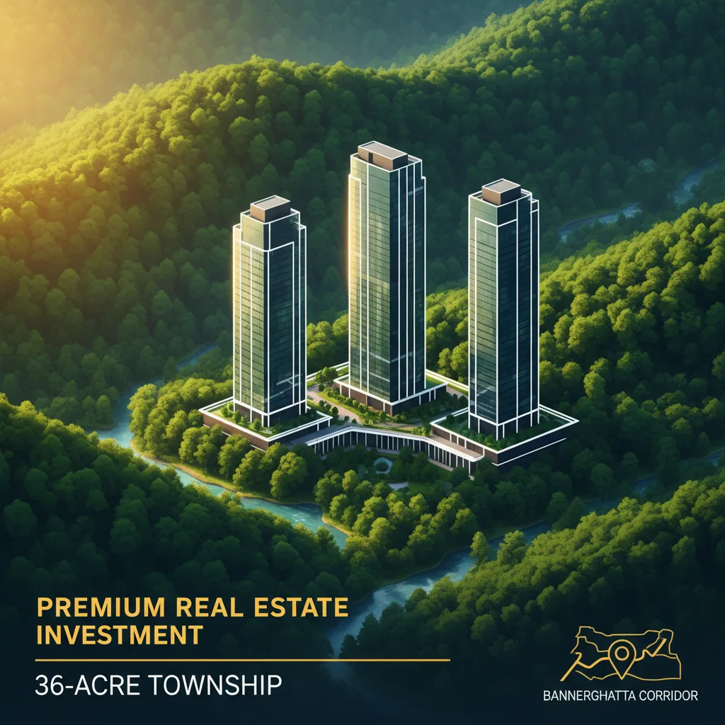 Godrej Vanantara pre-launch investment - Luxury residential towers surrounded by forest landscape in South Bangalore