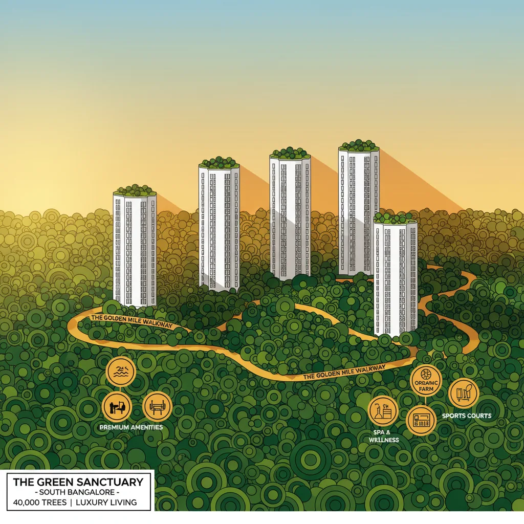 Godrej Vanantara luxury forest-themed residential township aerial view with green landscape and towers