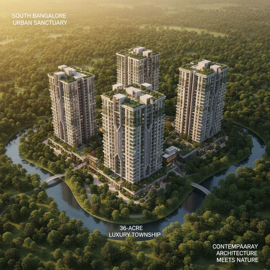 Godrej Vanantara - Modern luxury apartment towers in 36-acre forest-themed township, South Bangalore